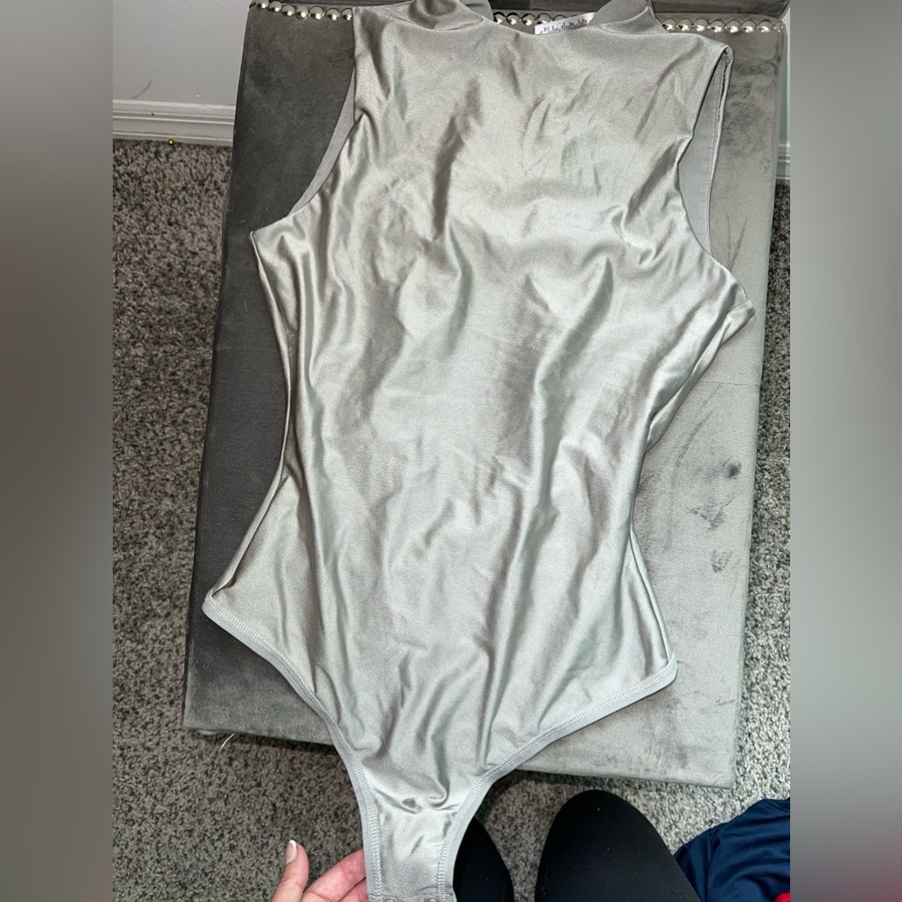 SKIMS High Neck Metallic Bodysuit